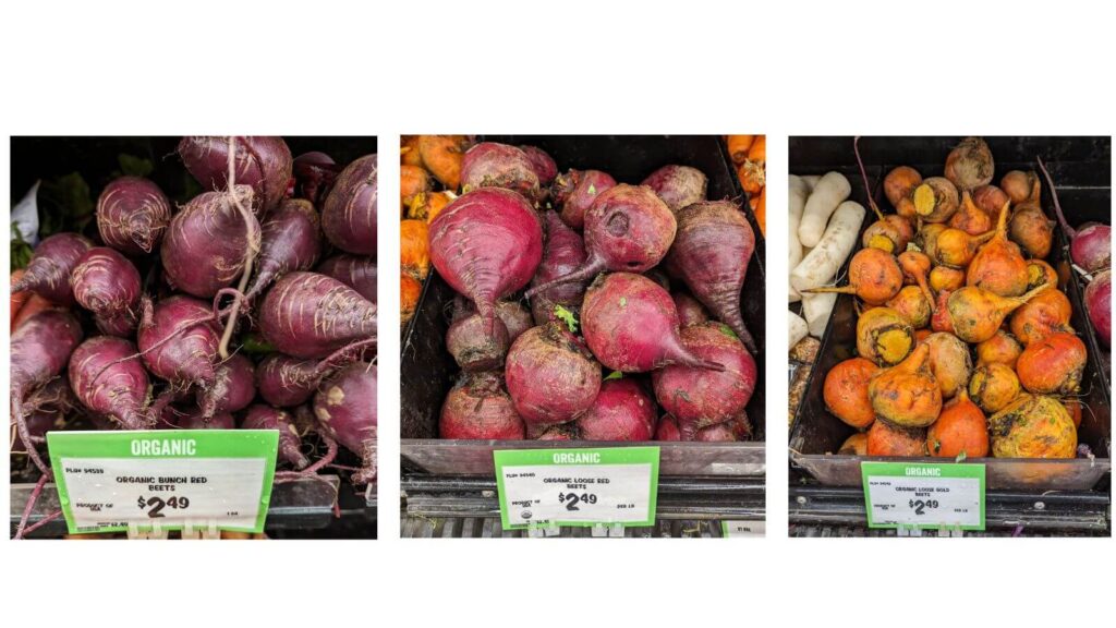 Bunch Red Beets / Loose Red Beets / Loose Gold Beets　の写真