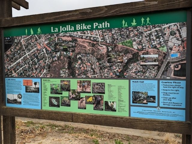 La Jolla Bike Pathのマップの写真